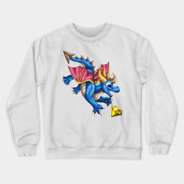 GemBab: Flame (Blue) Crewneck Sweatshirt by spyroid101